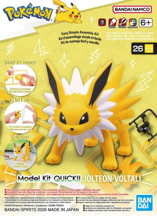 Pokemon Model Kit QUICK!! 26 JOLTEON