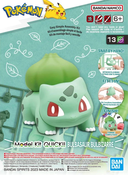 Pokémon Model Kit QUICK!! 13 BULBASAUR