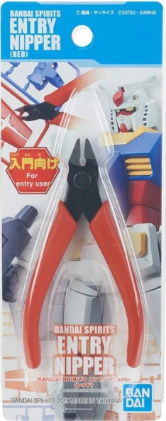 Entry Nipper (Red) (Box/10), Bandai Hobby Tools