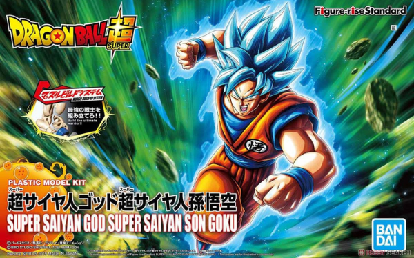 (2484294) Super Saiyan God Super Saiyan Son Goku (New Pkg Ver) «Dragon Ball Super», Bandai Hobby Figure-Rise Standard